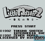 Image de l'ecran titre du jeu Little Master 2 - Raikou no Kishi sur Nintendo Game Boy