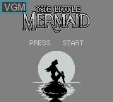 Image de l'ecran titre du jeu Little Mermaid, The sur Nintendo Game Boy