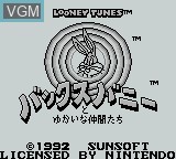 Image de l'ecran titre du jeu Looney Tunes sur Nintendo Game Boy