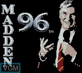 Image de l'ecran titre du jeu Madden 96 sur Nintendo Game Boy