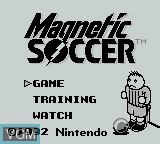 Image de l'ecran titre du jeu Magnetic Soccer sur Nintendo Game Boy