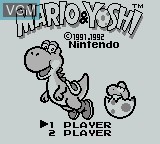 Image de l'ecran titre du jeu Mario & Yoshi sur Nintendo Game Boy