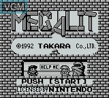 Image de l'ecran titre du jeu Megalit sur Nintendo Game Boy
