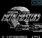 Image de l'ecran titre du jeu Metal Masters sur Nintendo Game Boy