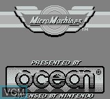 Image de l'ecran titre du jeu Micro Machines sur Nintendo Game Boy