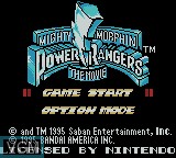 Image de l'ecran titre du jeu Mighty Morphin Power Rangers - The Movie sur Nintendo Game Boy