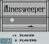 Image de l'ecran titre du jeu Minesweeper sur Nintendo Game Boy