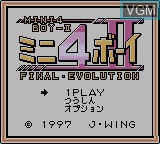 Image de l'ecran titre du jeu Mini-4 Boy II sur Nintendo Game Boy