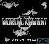 Image de l'ecran titre du jeu Mortal Kombat II sur Nintendo Game Boy