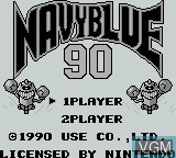 Image de l'ecran titre du jeu Navy Blue '90 sur Nintendo Game Boy