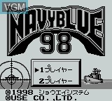 Image de l'ecran titre du jeu Navy Blue '98 sur Nintendo Game Boy