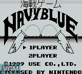 Image de l'ecran titre du jeu Navy Blue sur Nintendo Game Boy