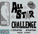 Image de l'ecran titre du jeu NBA All-Star Challenge sur Nintendo Game Boy