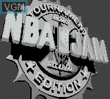 Image de l'ecran titre du jeu NBA Jam - Tournament Edition sur Nintendo Game Boy