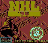 Image de l'ecran titre du jeu NHL 96 sur Nintendo Game Boy