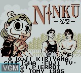 Image de l'ecran titre du jeu Ninku sur Nintendo Game Boy