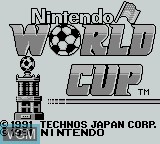 Image de l'ecran titre du jeu Nintendo World Cup sur Nintendo Game Boy