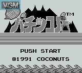 Image de l'ecran titre du jeu Onigashima Pachinko-Ten sur Nintendo Game Boy