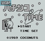 Image de l'ecran titre du jeu Pachinko Time sur Nintendo Game Boy