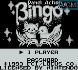 Image de l'ecran titre du jeu Panel Action Bingo sur Nintendo Game Boy