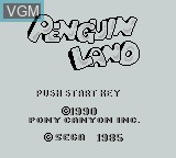 Image de l'ecran titre du jeu Penguin Land sur Nintendo Game Boy