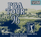 Image de l'ecran titre du jeu PGA Tour 96 sur Nintendo Game Boy