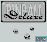 Image de l'ecran titre du jeu Pinball Deluxe sur Nintendo Game Boy