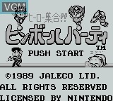 Image de l'ecran titre du jeu Hero Shuugou!! Pinball Party sur Nintendo Game Boy