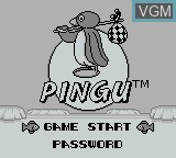 Image de l'ecran titre du jeu Pingu - Sekai de Ichiban Genki na Penguin sur Nintendo Game Boy