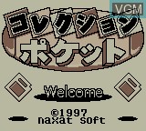 Image de l'ecran titre du jeu Collection Pocket sur Nintendo Game Boy
