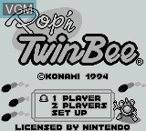 Image de l'ecran titre du jeu Pop'n TwinBee sur Nintendo Game Boy