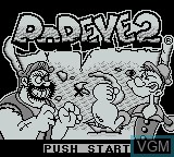 Image de l'ecran titre du jeu Popeye 2 sur Nintendo Game Boy