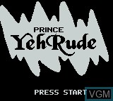 Image de l'ecran titre du jeu Prince YehRude sur Nintendo Game Boy