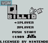 Image de l'ecran titre du jeu Q Billion sur Nintendo Game Boy