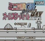 Image de l'ecran titre du jeu Mini-Yonku GB - Let's & Go!! All-Star Battle MAX sur Nintendo Game Boy