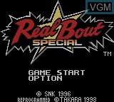 Image de l'ecran titre du jeu Nettou Real Bout Garou Densetsu Special sur Nintendo Game Boy