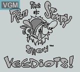 Image de l'ecran titre du jeu Ren & Stimpy Show, The - Veediots! sur Nintendo Game Boy
