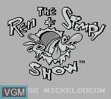 Image de l'ecran titre du jeu Ren & Stimpy Show, The - Space Cadet Adventures sur Nintendo Game Boy