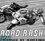 Image de l'ecran titre du jeu Road Rash sur Nintendo Game Boy
