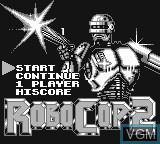 Image de l'ecran titre du jeu RoboCop 2 sur Nintendo Game Boy