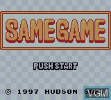 Image de l'ecran titre du jeu Same Game sur Nintendo Game Boy