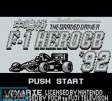 Image de l'ecran titre du jeu Nakajima Satoru Kanshuu F-1 Hero GB '92 - The Graded Driver sur Nintendo Game Boy
