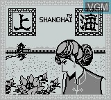 Image de l'ecran titre du jeu Shanghai sur Nintendo Game Boy