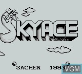 Image de l'ecran titre du jeu Sky Ace sur Nintendo Game Boy