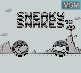 Image de l'ecran titre du jeu Sneaky Snakes sur Nintendo Game Boy