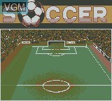 Image de l'ecran titre du jeu Soccer sur Nintendo Game Boy