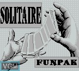 Image de l'ecran titre du jeu Solitaire FunPak sur Nintendo Game Boy