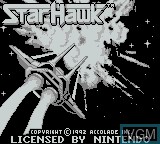 Image de l'ecran titre du jeu StarHawk sur Nintendo Game Boy