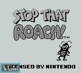 Image de l'ecran titre du jeu Stop That Roach! sur Nintendo Game Boy