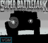 Image de l'ecran titre du jeu Super Battletank sur Nintendo Game Boy
